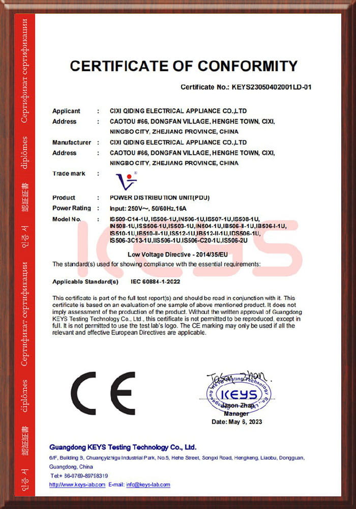 Certifications