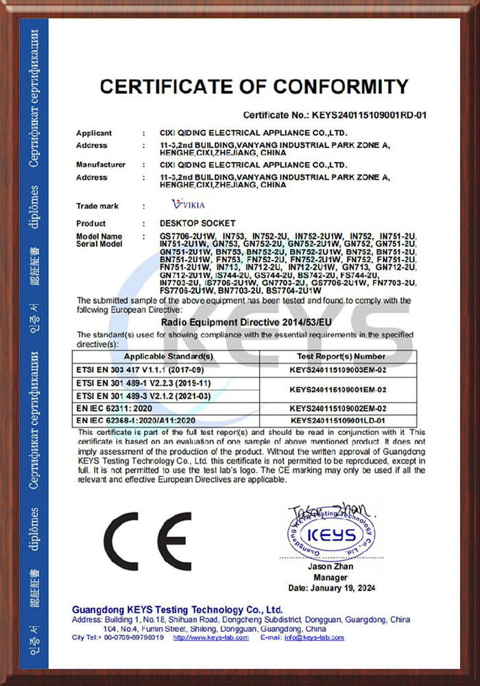 Certifications
