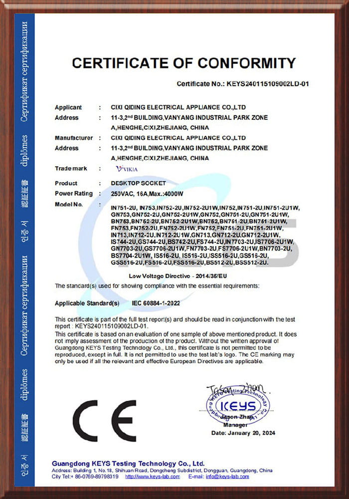 Certifications